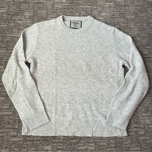 Express men’s wool and cashmere blend crewneck sweater size XL, light gray